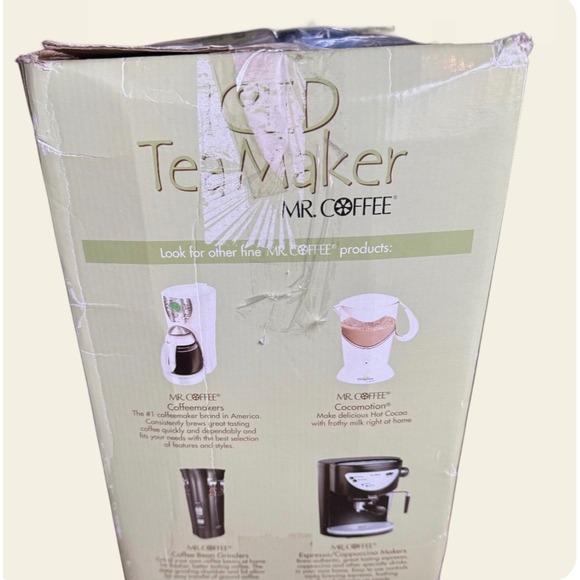 Mr. Coffee 3 Quart Iced Tea Maker Extra Pitcher White Blue NEW Open Box Not Used - Picture 3 of 6